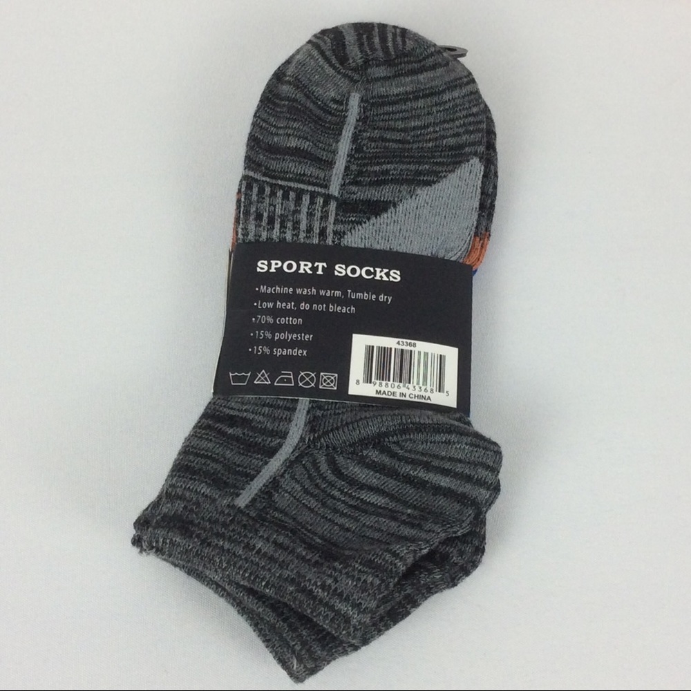 3 Pair Sole Trends Men's Low Cut Sport Socks - Picture 2 of 4